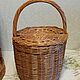 Womens bucket bag plaited with lid. Bucketbag. Elena Shitova - basket weaving. My Livemaster. Фото №4