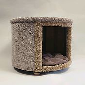 Зоотовары handmade. Livemaster - original item Round house for dogs / cats on legs to buy.Order in size.. Handmade.