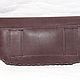 Заказать Поясная сумка - клатч, тёмно-коричневый. Константин, мастерская TARU. Ярмарка Мастеров. . Поясная сумка Фото №3