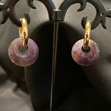 Украшения ручной работы. Ярмарка Мастеров - ручная работа Серьги Диски. Handmade.