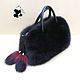 Bag made of Finnish Arctic Fox fur. Stylish ladies accessory, Classic Bag, Ekaterinburg,  Фото №1