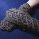 Men's knitted mittens Lacing. Mittens. Warm Yarn. Online shopping on My Livemaster.  Фото №2