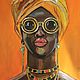 Картина "африканская девушка", Картины, Краснодар,  Фото №1