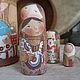 Матрёшка "С дымковскими игрушками". Матрешки. Янина Соколова. Ярмарка Мастеров.  Фото №5