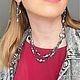 Заказать Сотуар из черного перламутра, жемчуга и гематита. SOFIA украшения. Ярмарка Мастеров. . Колье Фото №3