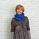 Валяный бохо- топ " Brown&blue". Топы. Ирина Яковлева (IrinaJ). Ярмарка Мастеров.  Фото №4