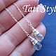 Серебряные серьги - продевки с голубым топазом ,, ICICLE ,,. Серьги-продевки. Tati Style. Ярмарка Мастеров.  Фото №9