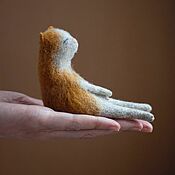 Куклы и игрушки handmade. Livemaster - original item cat sleeping. Felt toy (red cat, toy as a gift). Handmade.