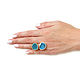 Quartz ring, Blue ring, Green ring, Gift. Rings. Irina Moro. Online shopping on My Livemaster.  Фото №2