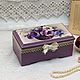 Box in lilac colors flowers, Box, Moscow,  Фото №1
