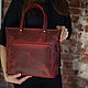 Women's red leather bag, tote bag. Classic Bag. migotobags. Online shopping on My Livemaster.  Фото №2