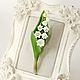 Brooch-pin 'Lily of the valley', Brooches, Troitsk,  Фото №1