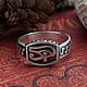 Order Egyptian Amulet. Ring Of Horus's Eyes. The Wadget ring. bronze silver. Mastenarium (mastenarium). Livemaster. . Rings Фото №3