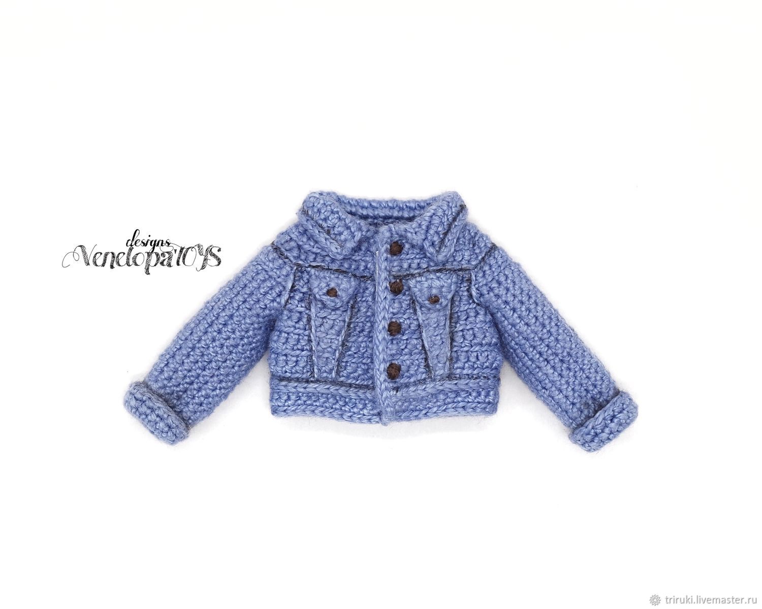 crochet denim jacket