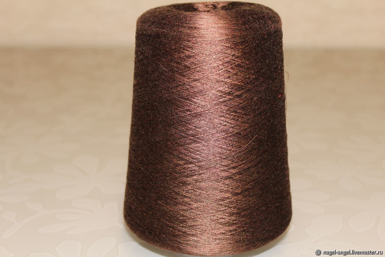  Natural silk (SE100%) _brown_IVORY, Yarn, Permian,  Фото №1