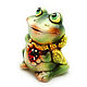 Order Ceramic figurine 'Frog with beetle'. aboka. Livemaster. . Figurines Фото №3