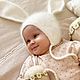 Детский комплект - шапочка и пинетки. Комплекты одежды для малышей. MELISSA for baby. Ярмарка Мастеров.  Фото №5