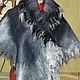 Заказать Валяный Палантин "Черно-серый". ' Sherstyanye fantazii' ot Natali. Ярмарка Мастеров. . Палантины Фото №3