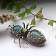 Order Brooch with stones and beads 'Ant'. Ludmila (Ludmila-biser) (Ludmila-biser). Livemaster. . Brooches Фото №3