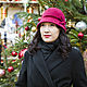 Velour hat Cloche Cherry. Hats1. Novozhilova Hats. Online shopping on My Livemaster.  Фото №2