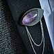 Заказать Брошь-шатлен с аметрином и аметистом. pvkatrinbeads. Ярмарка Мастеров. . Брошь-булавка Фото №3