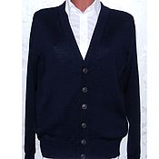 Одежда handmade. Livemaster - original item Knitted jacket with buttons Slassic. Handmade.