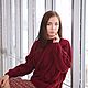 Jerseys: Women's knitted oversize sweater in cherry color in stock. Sweaters. Kardigan sviter - женский вязаный свитер кардиган оверсайз. My Livemaster. Фото №4