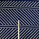 Шелк купон Escada в синюю, белую и черную полоску, 6112206к. Ткани. Итальянские ткани. Интернет-магазин Ярмарка Мастеров.  Фото №2