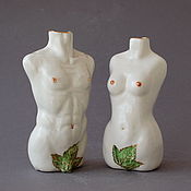 Для дома и интерьера handmade. Livemaster - original item Adam and eve. Porcelain vases-figurines.. Handmade.