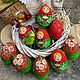 Яйцо-подвеска "Девочка с баранками/куличом" 1 шт,ручная. Пасхальные яйца. Творческая мастерская Донсковой К. Интернет-магазин Ярмарка Мастеров.  Фото №2