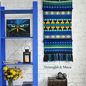 Для дома и интерьера handmade. Livemaster - original item Wool Wall Hanging Accent Crocheted Rug. Handmade.