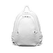 Сумки и аксессуары handmade. Livemaster - original item Backpacks: Women`s leather Backpack white Jane Mod. R23t-741. Handmade.