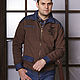 Order Men's zip-up jacket with collar, men's sweatshirt footer. Lara (EnigmaStyle). Livemaster. . Sweatshirts for men Фото №3