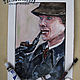 Watercolor painting portrait of TWO HOLMES (2 paintings). Pictures. pictures & decor of TanyaSeptember. My Livemaster. Фото №6