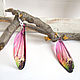 Transparent Dragonfly Wings Earrings Forest Fairy Stained Glass Epoxy Resin. Earrings. WonderLand. My Livemaster. Фото №4