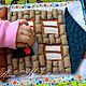 Построй дом. Развивающаяя игра - кирпичный дом из фетра. Мягкие игрушки. Анна Патласова. Ярмарка Мастеров.  Фото №6