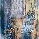 Картина Золото и графика №1, микс медиа. Картины. Наталья Жукова Mixed Media Art. Ярмарка Мастеров.  Фото №4