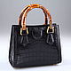 Women's bag made of genuine Siamese crocodile leather IMA0781B1, Classic Bag, Moscow,  Фото №1
