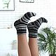 Knitted socks 33-35 woolen, women's socks domino woolen young man. Socks. knitsockswool. Online shopping on My Livemaster.  Фото №2