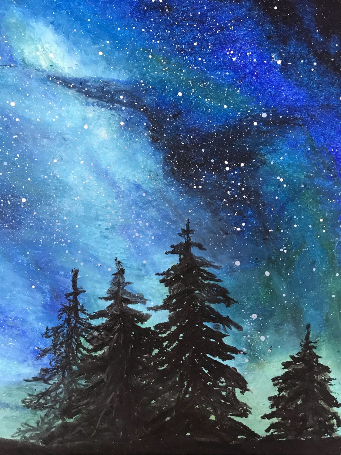 Художник небо звездное рисует составить предложение. Ночное небо живопись. Ночное небо карандашом цветным. Живопись маслом звезды, космос. Рисование звездное небо.