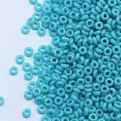 Материалы для творчества handmade. Livemaster - original item Demi Round Beads 11/0 No. №55 Turquoise 5g Demi Round Japanese Beads. Handmade.