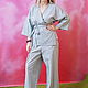 Pantsuit made of boiled cotton, Zarislava model, a gift for a girl. Home costumes. Blouse Blues. Online shopping on My Livemaster.  Фото №2