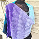 Stole Scarf Cape all season knitted cotton. Wraps. Jewelry and accessories by IRIS. My Livemaster. Фото №5