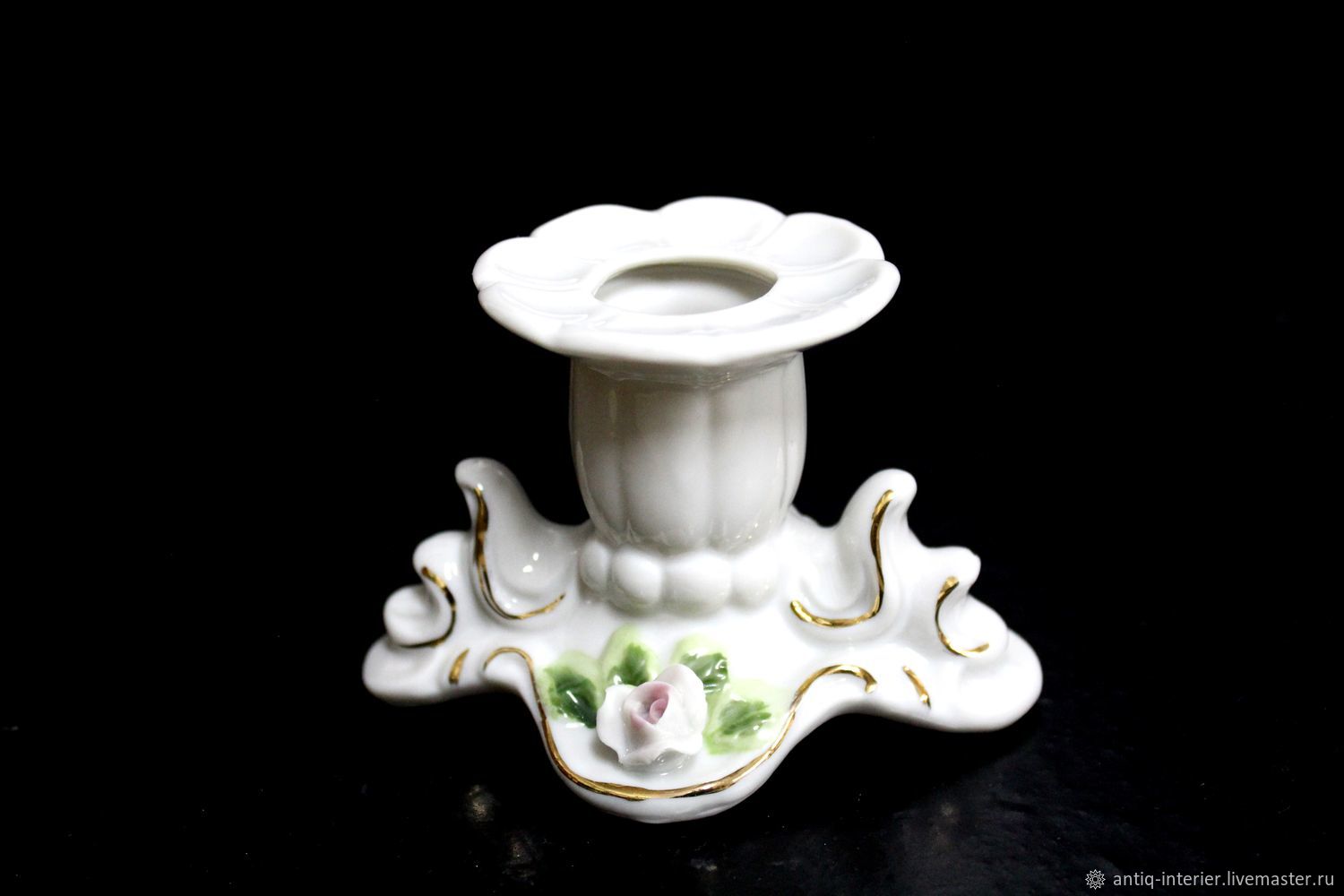 Candle holder made of porcelain. Germany, Vintage interior, Kaliningrad,  Фото №1