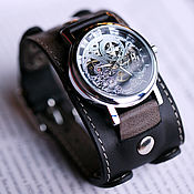 Украшения handmade. Livemaster - original item watches: Wrist watch Twice black&grey. Handmade.