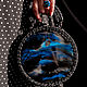 Круглая сумка с картиной из эпоксидной смолы Space, Классическая сумка, Москва,  Фото №1