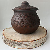 Русский стиль handmade. Livemaster - original item Ceramic pot 