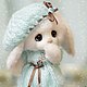 Зайка Снежинка - вязанная игрушка. Мягкие игрушки. Зуева Анна. ZuevaAnnaTeddy. Интернет-магазин Ярмарка Мастеров.  Фото №2