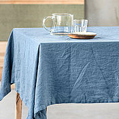 Для дома и интерьера handmade. Livemaster - original item Linen tablecloth from a soft linen - Table linen of flax. Handmade.