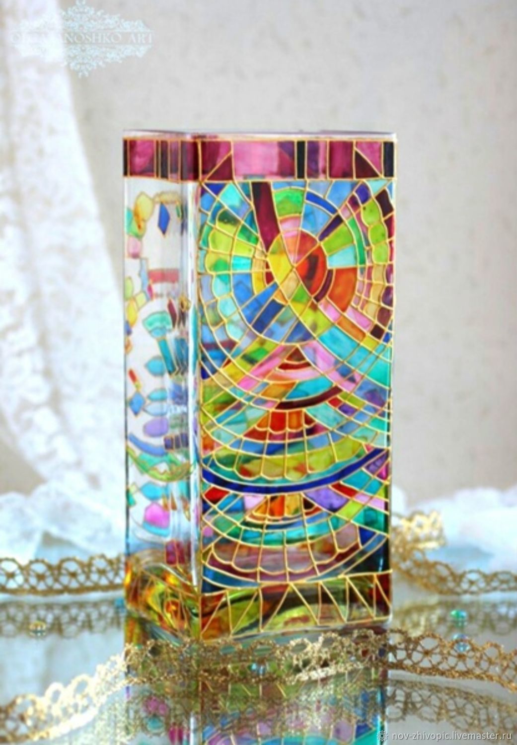 Vase ' Pieces of Mosaic', Vases, Velikiy Novgorod,  Фото №1